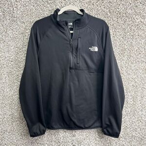 The North‎ Face Sweatshirt Men’s Medium Canyonlands Black 1/2 Zip Pullover